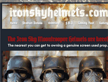 Tablet Screenshot of ironskyhelmets.com
